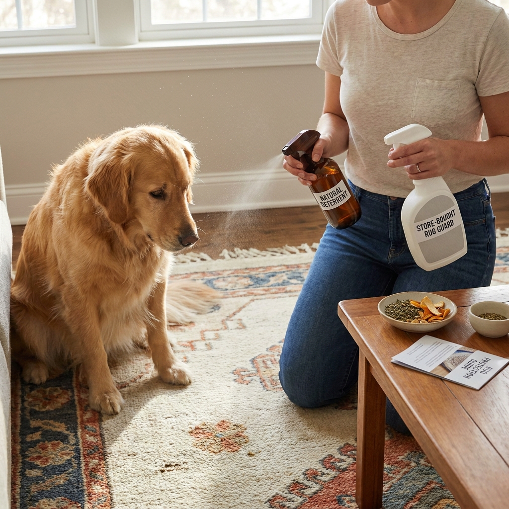 How to Use Dog Deterrent Spray to Protect Your Rugs (Natural and Store-Bought Options)