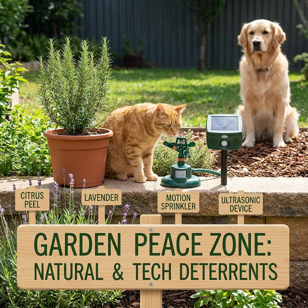 Natural and Tech-Based Humane Cat Deterrents for Your Garden: Keeping the Peace Between Pets