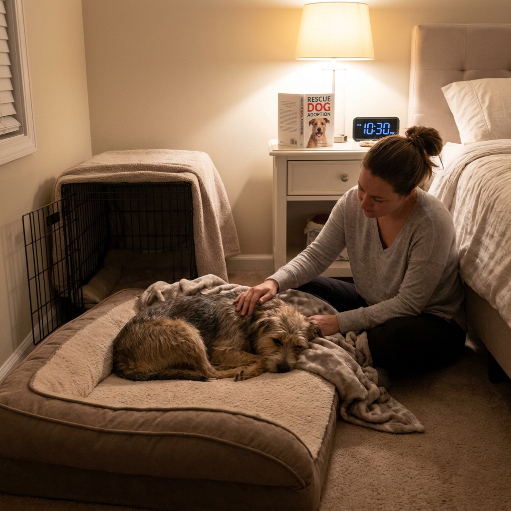 Rescue Dog Adoption: How to Help Your New Dog Settle In and Sleep Through the Night